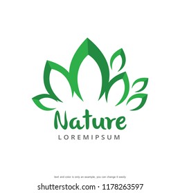 Leaves Logo Template Design Vector, Emblem, Concept Design, Creative Symbol, Icon