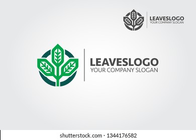 Leaves Logo Template. This premium logo template is ideal for club, community, creative, decorative, environment, fashion, florist, real estate, resort or any other business you can think of.