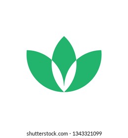 Leaves logo template vector icon design