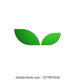 leaves logo template vector icon