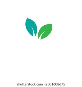 Leaves logo or vector minimalist clip art