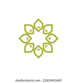 leaves logo versatile luck symbol design, graphic, minimalist.logo