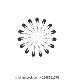 LEAVES MANDALA DESIGN LOGO