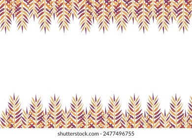 leaves minimal background pattern illustration