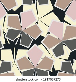 Leaves in a modern pattern, chestnut, seamless vector background, nature.