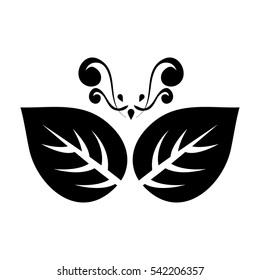 Leaves natural concept icon vector illustration graphic design