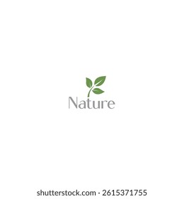 Leaves Natural Logo design with white background. useful for any type of business use. 