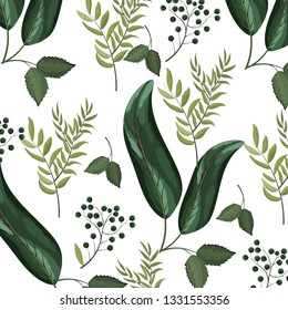 Leaves nature background