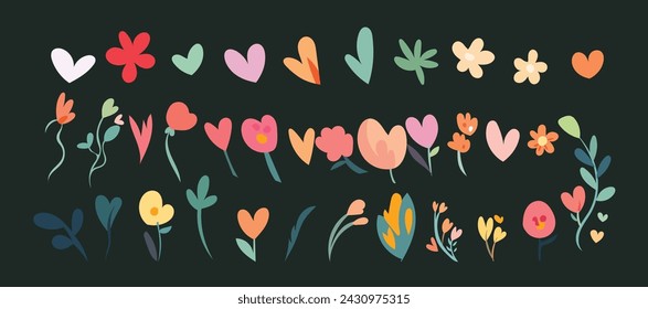 leaves nature flowers spring illustration