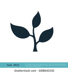 Leaves Nature Icon Vector Logo Template Illustration Design. Vector EPS 10.