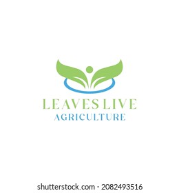 Leaves Nature logo organic plant for bussines