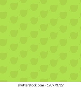 leaves on a green background, repeating pattern