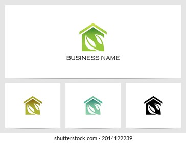 Leaves On A House Logo Design