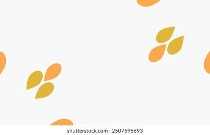 leaves on a white background with space for text. Vector illustration.