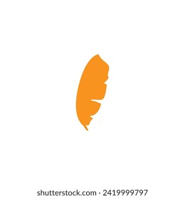 leaves with orange color vector background