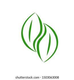 leaves organic  logos - Vector