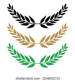leaves ornament set vector design