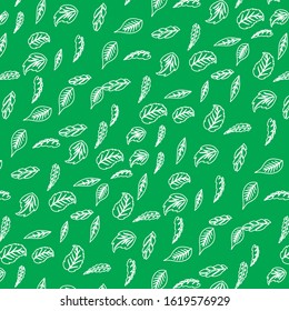 Leaves outline background, Leaves background pattern, Seamless pattern with plant elements,  jungle leaves seamless vector floral pattern. Seamless exotic background with tropical leaves. Vector illus