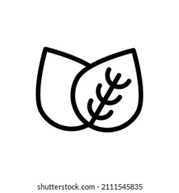Leaves Outline Icon. Leaves Icon