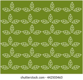 leaves outline vector