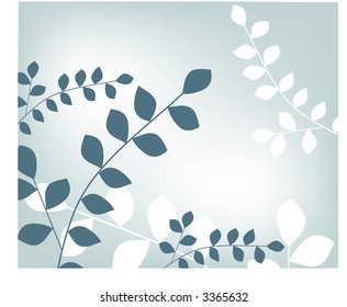 leaves over sky vector