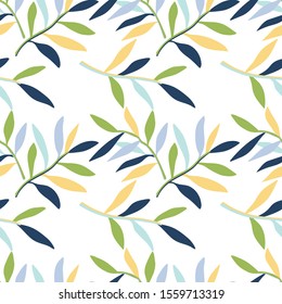 
Leaves of palm tree background. Leaves frame. Wallpaper. Design for sites, crafts with children, scrapbooking and decoupage, crafts. Vector.