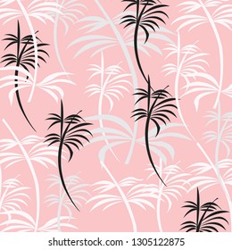 Leaves of palm tree. Exotic pattern. Colorful background.
