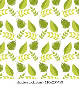 Leaves pattern background
