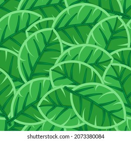 Leaves pattern background. Abstract seamless background. Vector illustration. Wrapping paper.