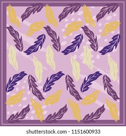 Leaves pattern background. Print, Fabric design