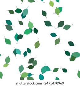 Deja el patrón. Textura de fondo en estilo floral. Patrón de Vector sin costuras.