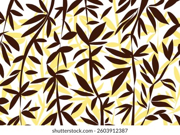leaves pattern brown color silhouette illustration leaves pattern brown color silhouette illustration 
