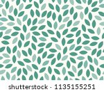 Leaves Pattern. Endless Background. Seamless
