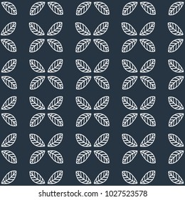 Leaves Pattern. Endless Background. Seamless