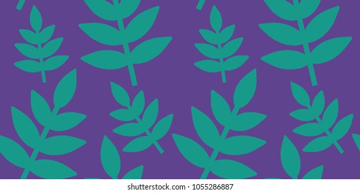 Leaves Pattern. Endless Background. Seamless