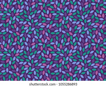 Leaves Pattern. Endless Background. Seamless
