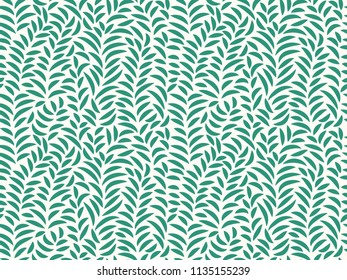 Leaves Pattern. Endless Background. Seamless