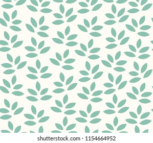 Leaves Pattern. Endless Background. Seamless