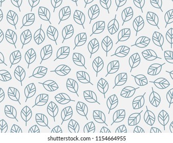 Leaves Pattern. Endless Background. Seamless
