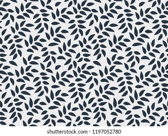 Leaves Pattern. Endless Background. Seamless