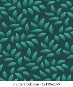 Leaves Pattern. Endless Background. Seamless