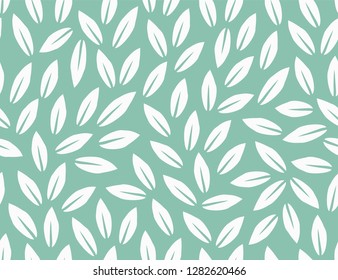 Leaves Pattern. Endless Background. Seamless