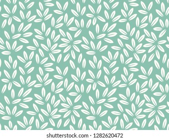 Leaves Pattern. Endless Background. Seamless