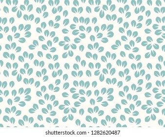 Leaves Pattern. Endless Background. Seamless