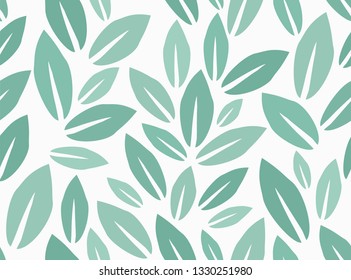 Leaves Pattern. Endless Background. Seamless