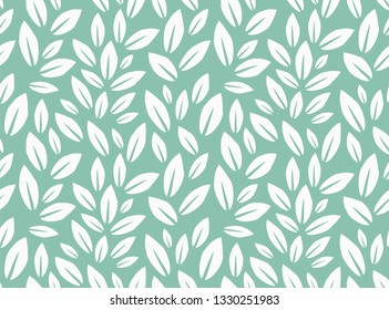 Leaves Pattern. Endless Background. Seamless