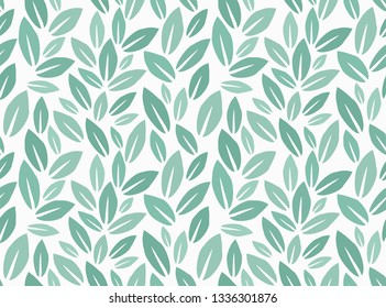 Leaves Pattern. Endless Background. Seamless