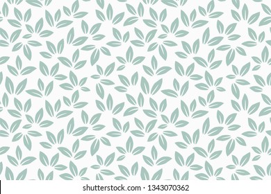 Leaves Pattern. Endless Background. Seamless