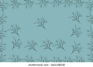 Leaves Pattern. Endless Background. Seamless