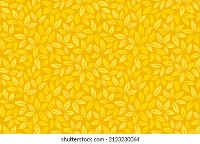 Leaves Pattern. Endless Background. Seamless